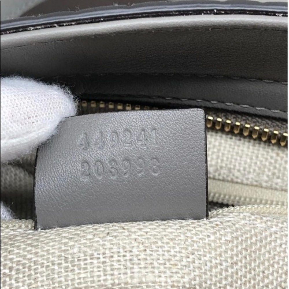 ❌SOLD❌Gucci Small Microguccissima Gray Leather Bag - Picture 5 of 8